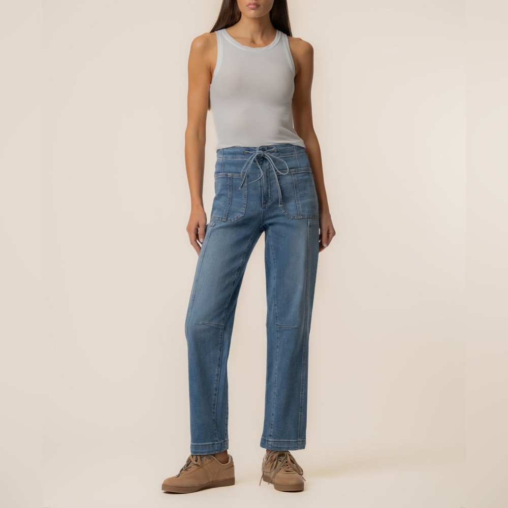NWT Kut From The Kloth Ashton High Rise Slouchy Barrel in Budgeted Wash